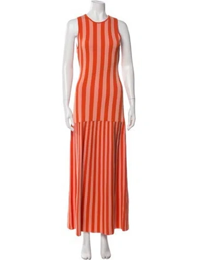Pre-owned Solid & Striped Striped Long Dress W/ Tags In Orange