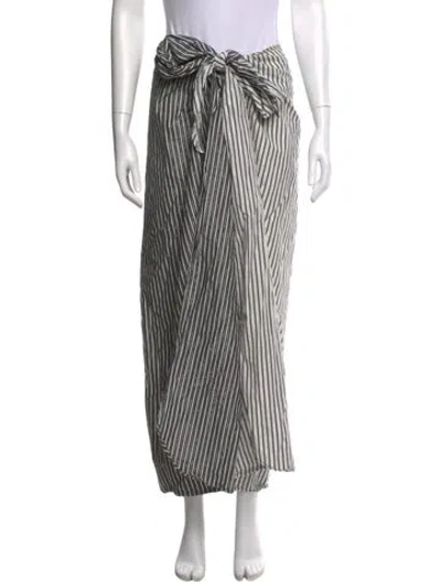 Pre-owned Solid & Striped Striped Long Skirt In Multi