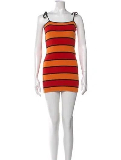 Pre-owned Solid & Striped Striped Mini Dress In Multi