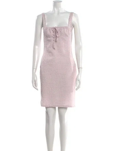 Pre-owned Solid & Striped Striped Mini Dress In Pink