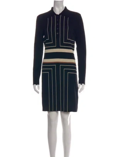 Pre-owned Solid & Striped Striped Mini Dress W/ Tags In Black