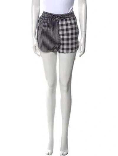 Pre-owned Solid & Striped Striped Mini Shorts In Black