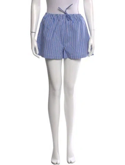 Pre-owned Solid & Striped Striped Mini Shorts In Blue