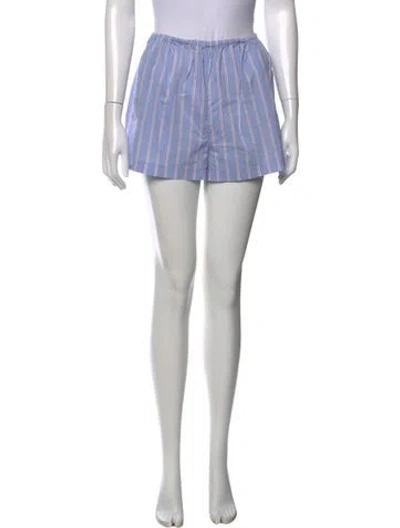 Pre-owned Solid & Striped Striped Mini Shorts In Blue/white