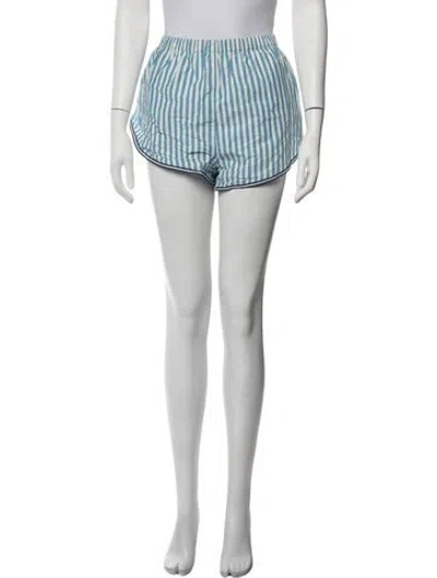 Pre-owned Solid & Striped Striped Mini Shorts In Blue/white