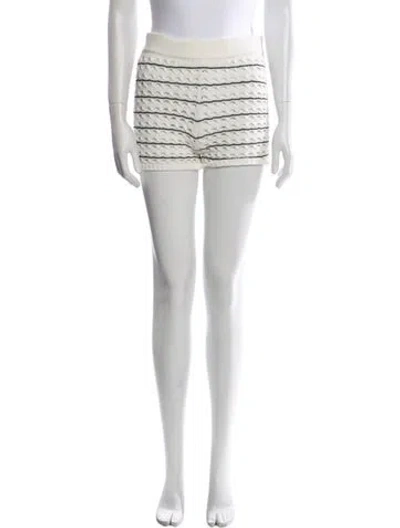 Pre-owned Solid & Striped Striped Mini Shorts In Neutral