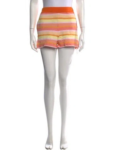 Pre-owned Solid & Striped Striped Mini Shorts In Neutrals