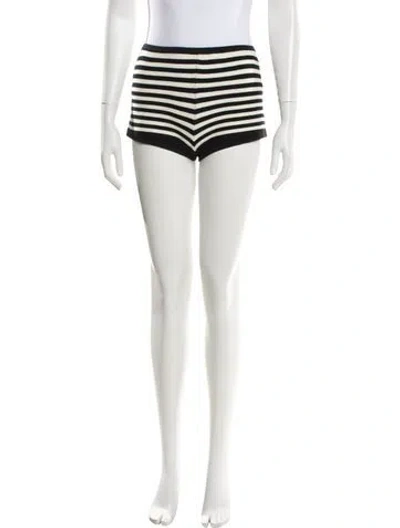 Pre-owned Solid & Striped Striped Mini Shorts W/ Tags In White
