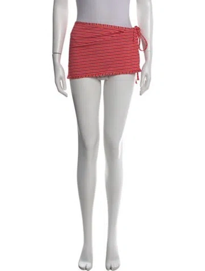 Pre-owned Solid & Striped Striped Mini Skirt In Blue