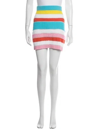 Pre-owned Solid & Striped Striped Mini Skirt In Blue