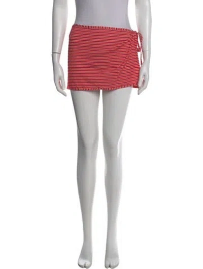 Pre-owned Solid & Striped Striped Mini Skirt In Multi