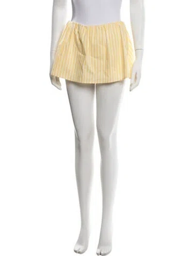 Pre-owned Solid & Striped Striped Mini Skirt W/ Tags In Blue