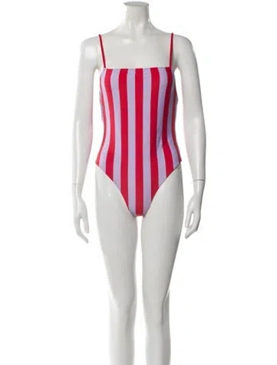 Pre-owned Solid & Striped Striped One-piece W/ Tags In Pink