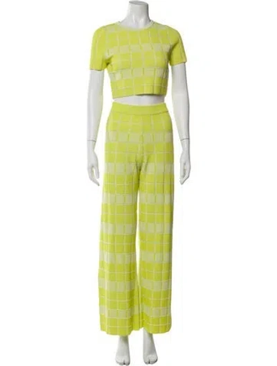 Pre-owned Solid & Striped Striped Pant Set W/ Tags In Green