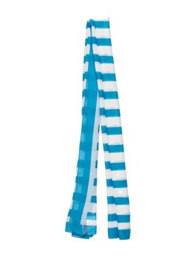 Pre-owned Solid & Striped Striped Scarf In Blue