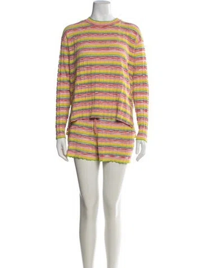 Pre-owned Solid & Striped Striped Short Set In Multicolor