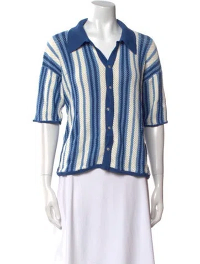 Pre-owned Solid & Striped Striped Sweater In Blue