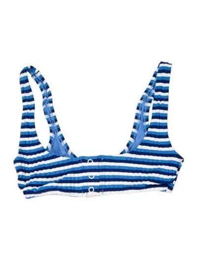 Pre-owned Solid & Striped Striped Top W/ Tags In Blue