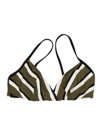 Pre-owned Solid & Striped Striped Top W/ Tags In Green