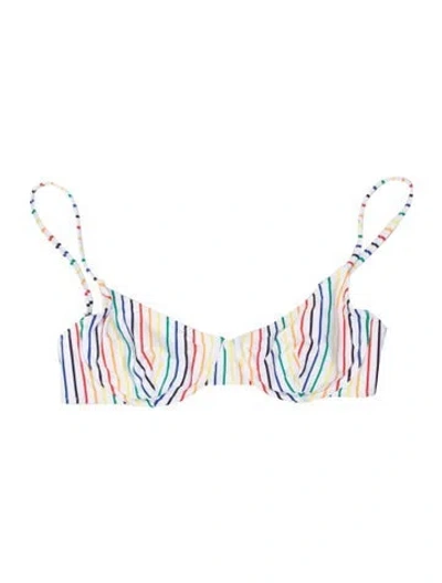 Pre-owned Solid & Striped Striped Top In White