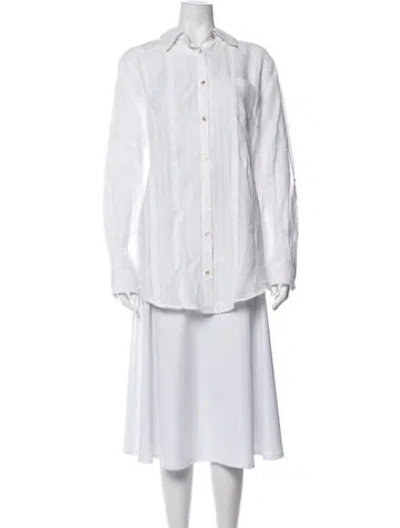 Pre-owned Solid & Striped Sweater In White