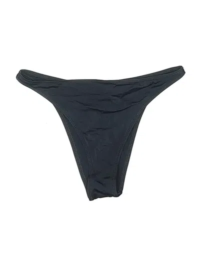 Pre-owned Solid & Striped Swimsuit Bottoms In Black