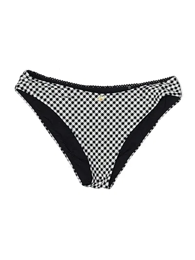Pre-owned Solid & Striped Swimsuit Bottoms In Black
