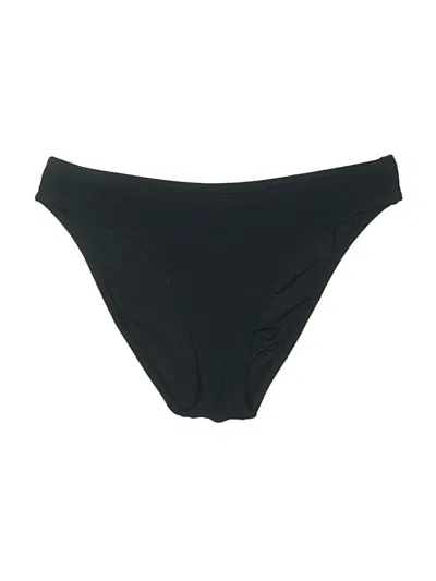 Pre-owned Solid & Striped Swimsuit Bottoms In Black