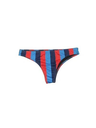 Pre-owned Solid & Striped Swimsuit Bottoms In Blue