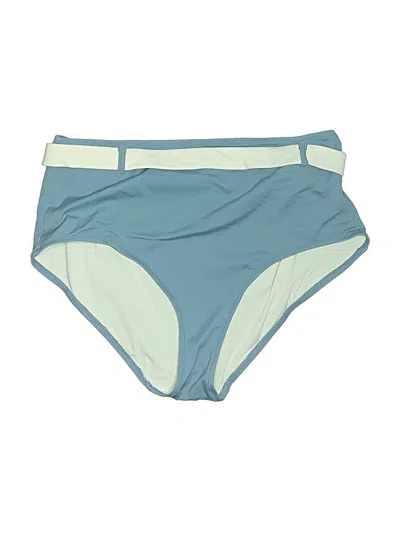 Pre-owned Solid & Striped Swimsuit Bottoms In Blue