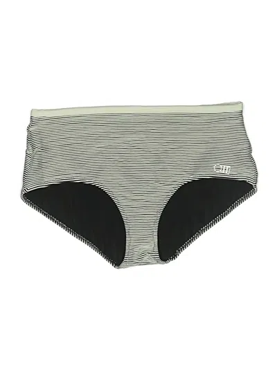 Pre-owned Solid & Striped Swimsuit Bottoms In Gray