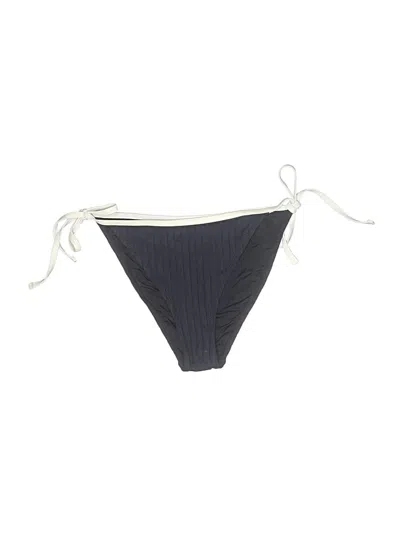 Pre-owned Solid & Striped Swimsuit Bottoms In Gray