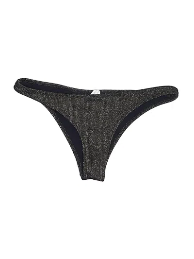 Pre-owned Solid & Striped Swimsuit Bottoms In Gray