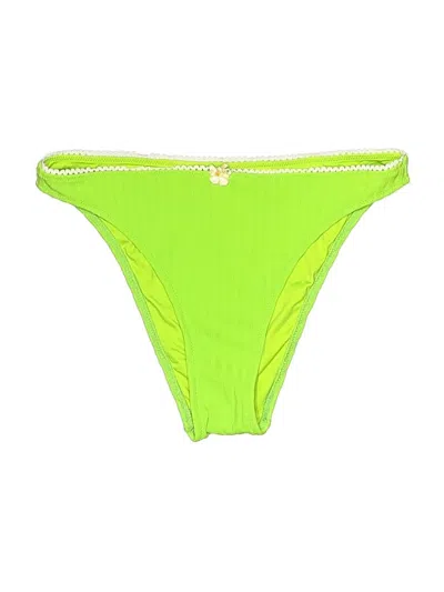 Pre-owned Solid & Striped Swimsuit Bottoms In Green