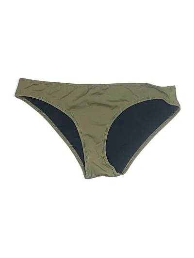 Pre-owned Solid & Striped Swimsuit Bottoms In Green