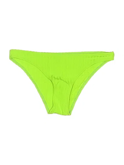Pre-owned Solid & Striped Swimsuit Bottoms In Green