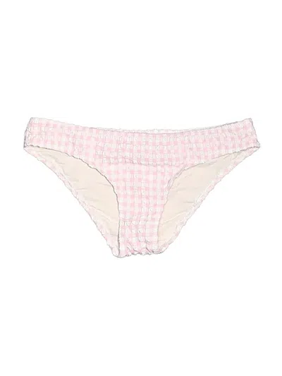 Pre-owned Solid & Striped Swimsuit Bottoms In Ivory