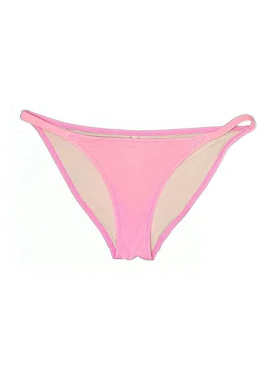 Pre-owned Solid & Striped Swimsuit Bottoms In Pink