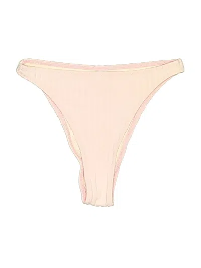 Pre-owned Solid & Striped Swimsuit Bottoms In Pink