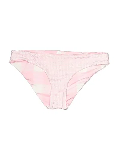 Pre-owned Solid & Striped Swimsuit Bottoms In Pink