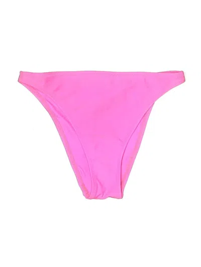 Pre-owned Solid & Striped Swimsuit Bottoms In Pink