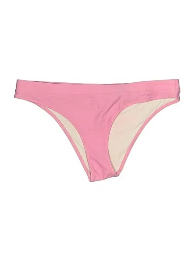 Pre-owned Solid & Striped Swimsuit Bottoms In Pink
