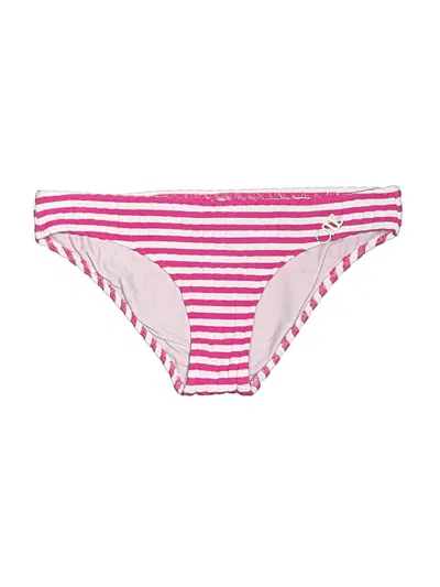 Pre-owned Solid & Striped Swimsuit Bottoms In Pink