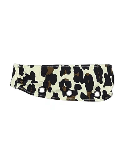 Pre-owned Solid & Striped Swimsuit Bottoms In White