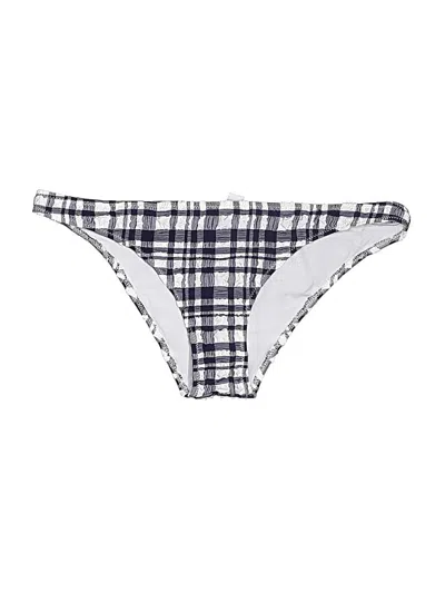 Pre-owned Solid & Striped Swimsuit Bottoms In White