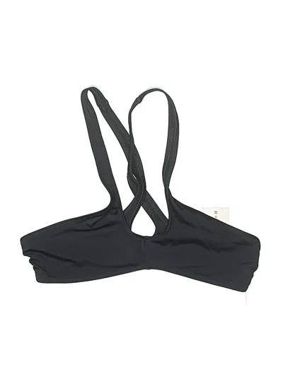 Solid & Striped Swimsuit Top Black Swimwear