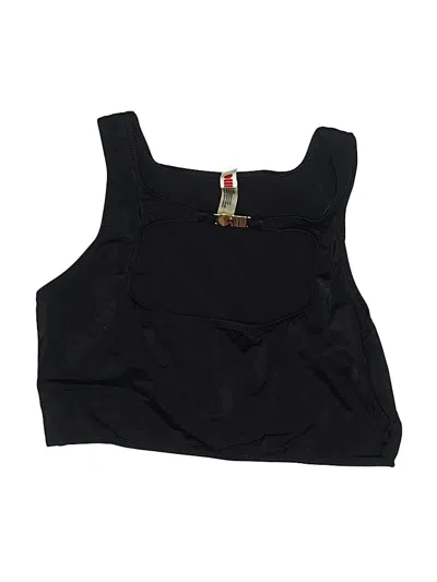 Pre-owned Solid & Striped Swimsuit Top Black Swimwear