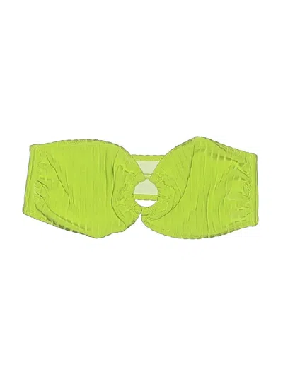 Pre-owned Solid & Striped Swimsuit Top Green Swimwear