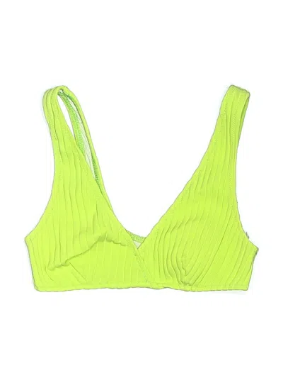 Pre-owned Solid & Striped Swimsuit Top Green Swimwear
