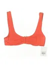 Solid & Striped The Annie Bikini Top Lava In Orange